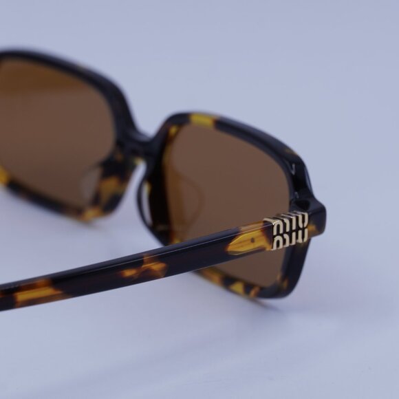 Miu Miu MU11ZSF VAU2Z1 Sunglasses Honey Havana Rectangle Frame - Picture 6 of 13